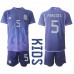 Tanie Strój piłkarski Argentyna Leandro Paredes #5 Koszulka Wyjazdowej dla dziecięce MŚ 2022 Krótkie Rękawy (+ szorty)